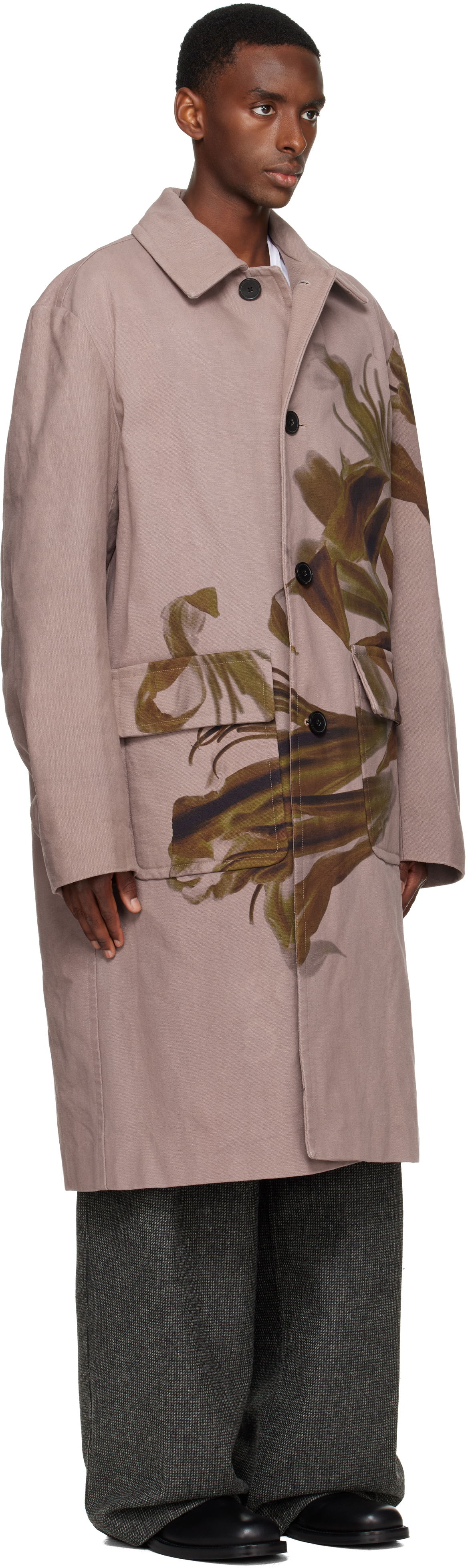 Frakker Dries Van Noten Dries Van Noten Floral Coat Flerfarvet | 252-020209-2368, 1
