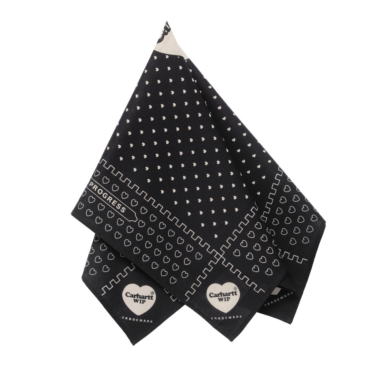 Tørklæde Carhartt WIP Heart Bandana Heart Bandana Sort | I033225_24M_XX, 1