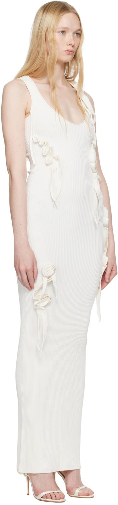 Kjole Coperni Coperni Knitted Ribbon Tank Maxi Dress Sort | COPML144Y3011, 4