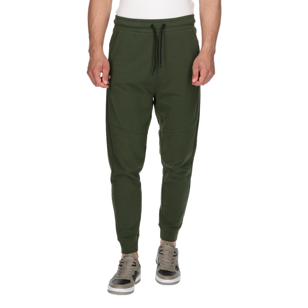 Joggingbukser Champion Ribbed Jogger Pants Grøn | 219973-GS543, 0