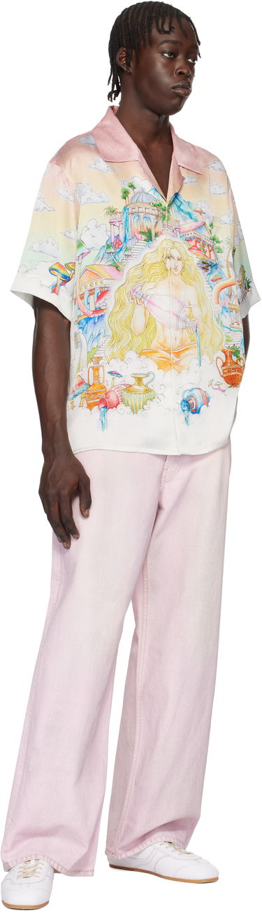 Skjorte Casablanca Print Silk Shirt Flerfarvet | U-MPS25-SH-003-06, 3