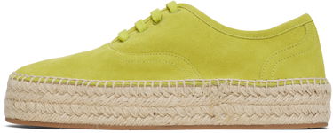 Øreringe JW Anderson JW Anderson Suede Lace-Front Platform Espadrilles Grøn | SE0032-LA0240, 2