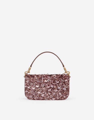 Skuldertaske Dolce & Gabbana 3.5 Crossbody Bag With Sequins Bourgogne | BB7603A9U838B404, 2