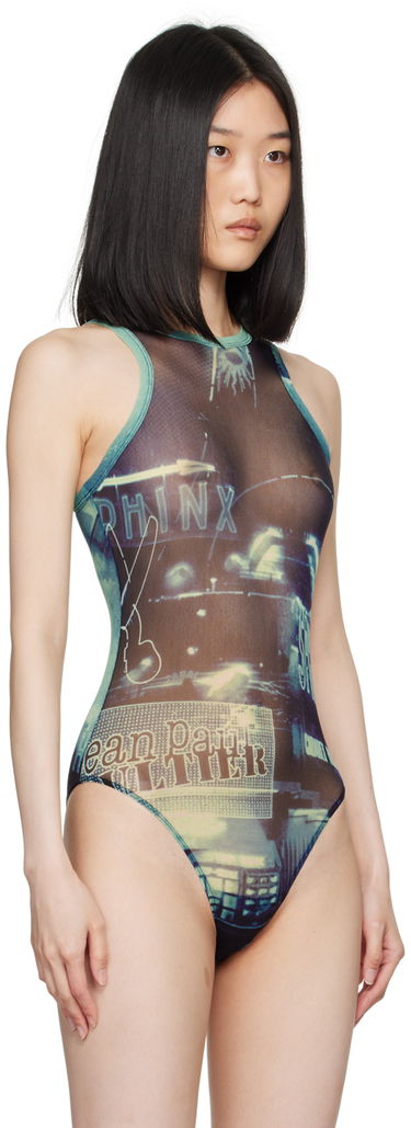 Krop Jean Paul Gaultier Gaultier 'The Pigalle' Printed Bodysuit Blå | 24/30-F-BD044-T552-59560100, 3