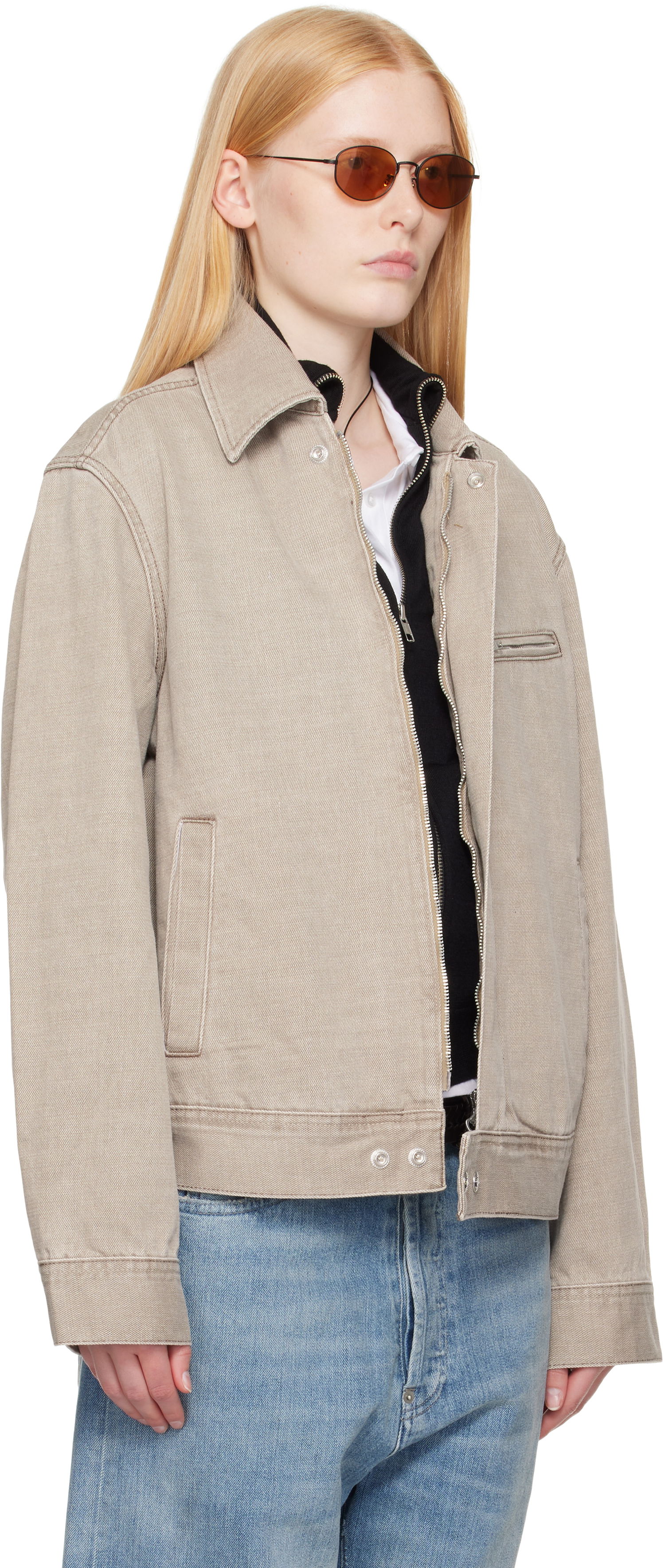 Jakke OUR LEGACY Our Legacy Miller Denim Jacket Beige | M2255MV, 1