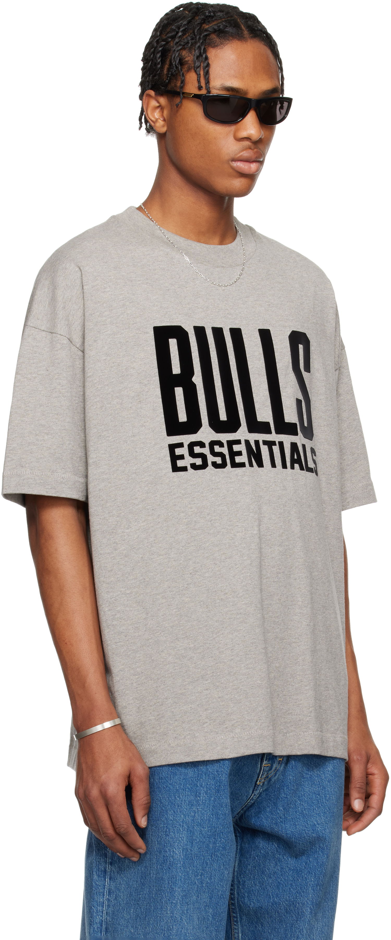 T-shirt Fear of God Fear of God ESSENTIALS NBA Bulls Short Sleeve T-Shirt Grå | 125AL244104F, 1