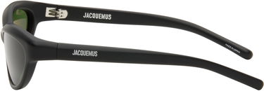 Solbriller Jacquemus Jacquemus 'The Curvo' Sunglasses Sort | JAC134C5SUN, 4