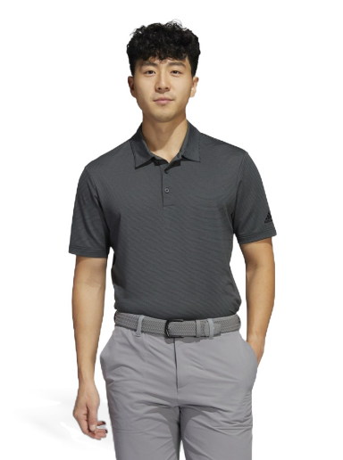 Polo skjorte adidas Originals Ottoman Stripe Sort | HA9165