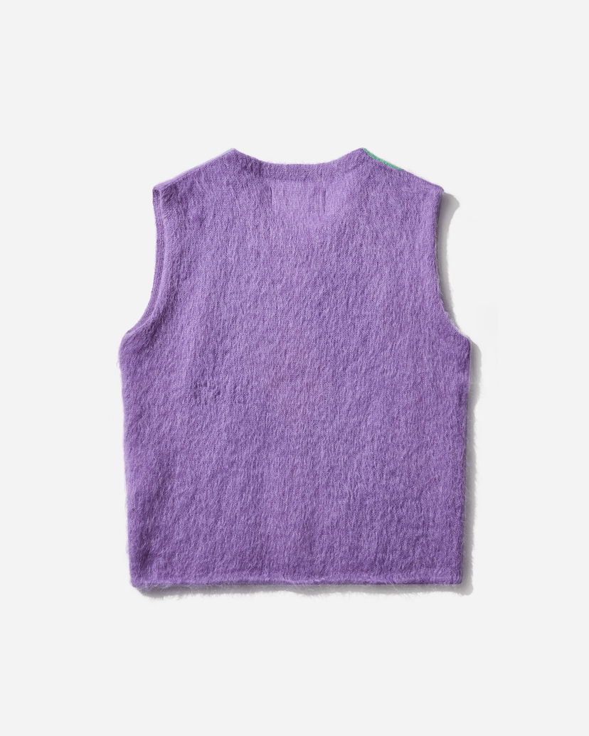 Vest ERL Argyle Mohair Vest Lilla | ERL11N008 1