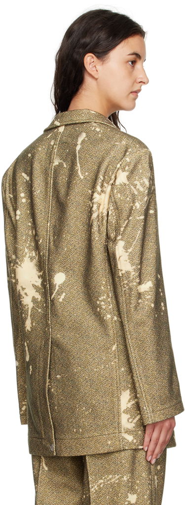 Jakke R13 R13 Bleach-Splatter Blazer Gul | R13WR020-R271A, 2