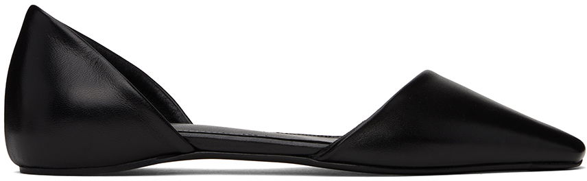 Sneakers og sko TOTEME Asymmetric Ballerina Flats Sort | 241-WAS1076-LE0046, 0