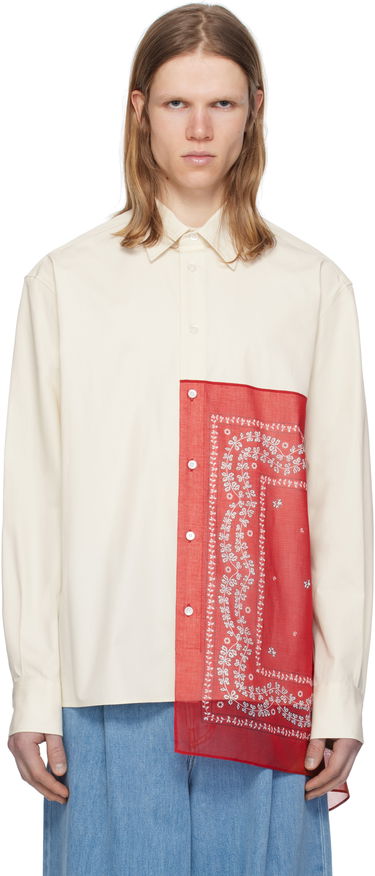 Skjorte LANVIN Lanvin Straight Bandana Shirt Hvid | RM-SI0207-6031-P25, 0
