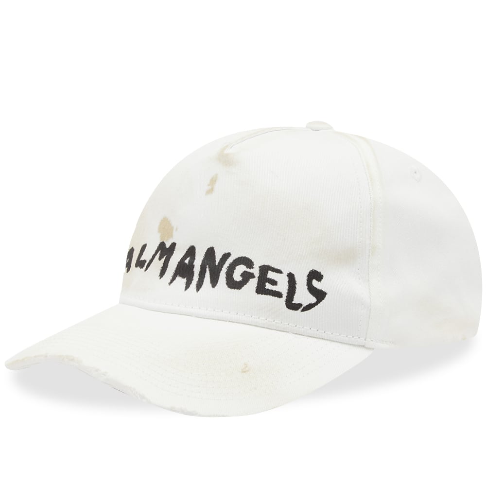 Kasket Palm Angels Logo Cap Hvid | PMLB054S23FAB0046110, 0