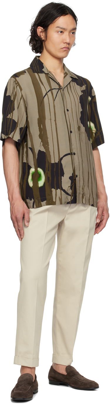 Skjorte BOSS HUGO Floral Print Shirt Brun | 50539329, 3