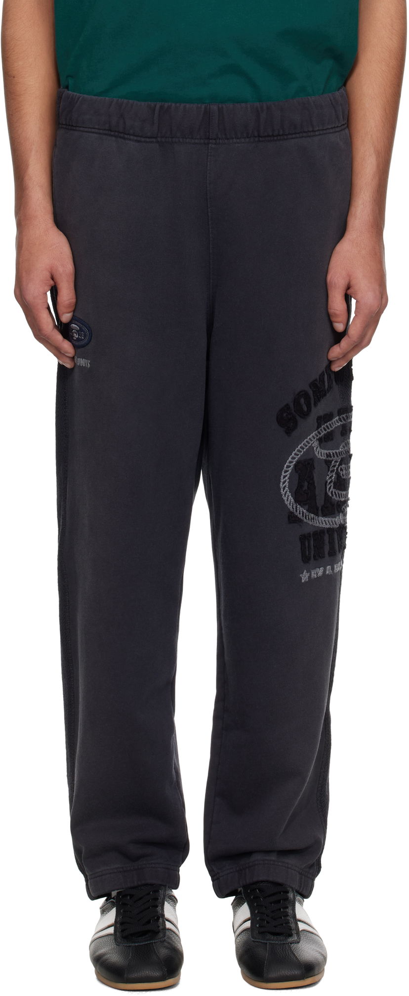 Joggingbukser AAPE by A Bathing Ape AAPE by A Bathing Ape 'AAPE' Main Sweatpants Sort | AAPPTMB684XXNBKL