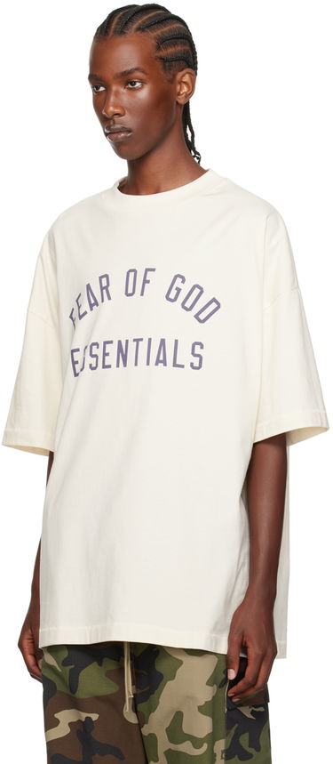 T-shirt Fear of God Fear of God Essentials Crewneck T-Shirt Hvid | 125BT244192F, 3