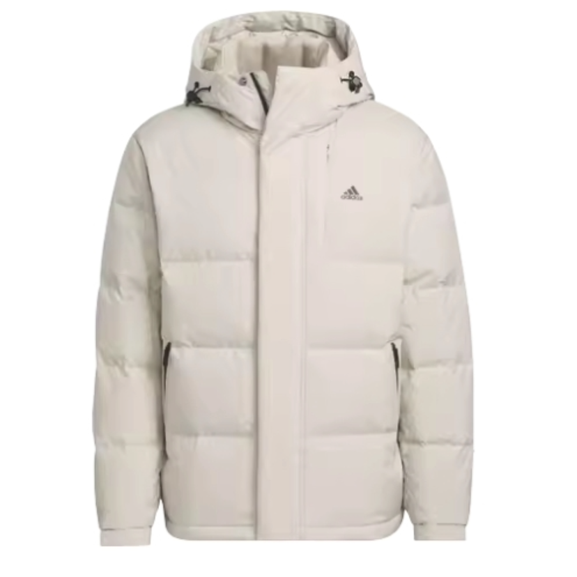 Puffer jakke adidas Originals Hooded Down Jacket Hvid | IW0780