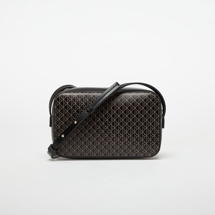 Skuldertaske CALVIN KLEIN Calvin Klein Emblem Aop Elongated Camera Bag Sort | LV04F3268G 2XA