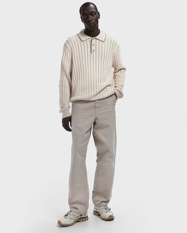 Sweater Les Deux Bogart Rugby Polo Knit Sweater Beige | 1000563-215, 1