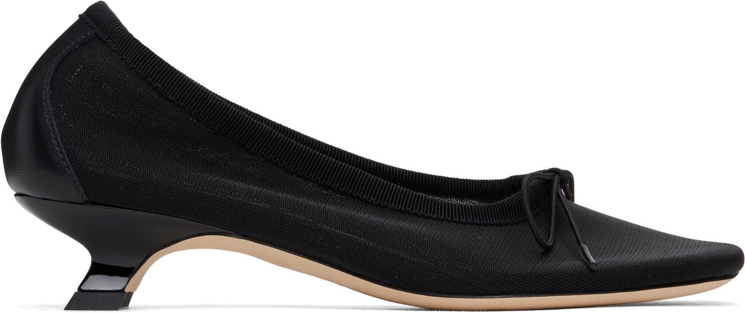Sneakers og sko Simone Rocha Simone Rocha Mesh Ballerina Kitten Heels Sort | LH15 0804, 0