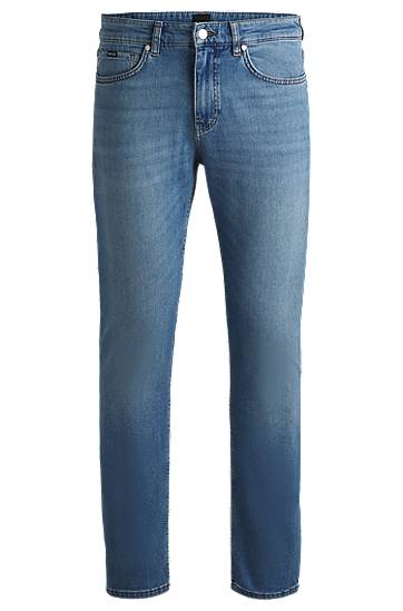 Jeans BOSS Delaware Slim-Fit Comfort-Stretch Jeans Blå | 50524017, 0