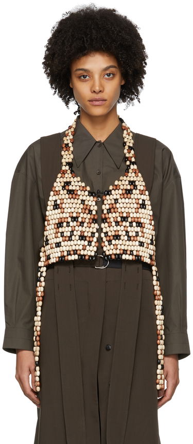 Vest LEMAIRE Lemaire Beaded Vest Brun | W 221 AC354 LO035, 0