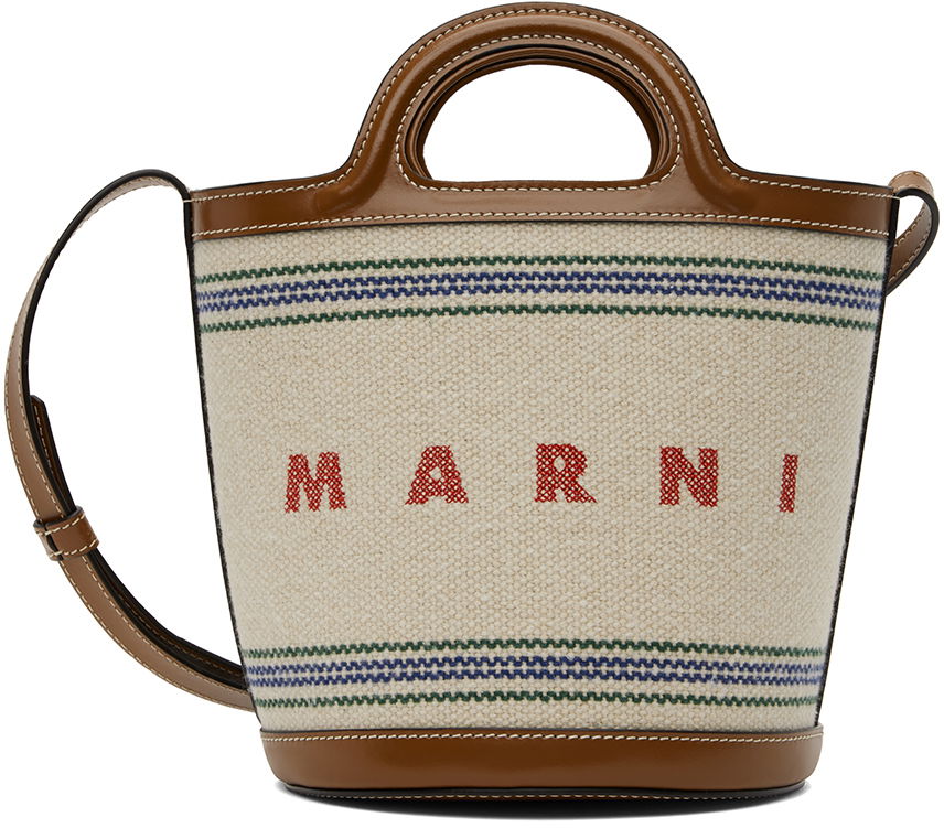 Mulepose Marni Small Tropicalia Bucket Bag Brun | SCMP0056U2 P6457, 0