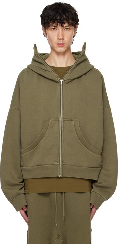 Sweatshirt Entire Studios Hoodie Full Zip Grøn | ES2106MI, 0