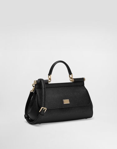 Håndtaske Dolce & Gabbana Dolce & Gabbana Sicily Medium Handbag Sort | BB7652B100180999, 2