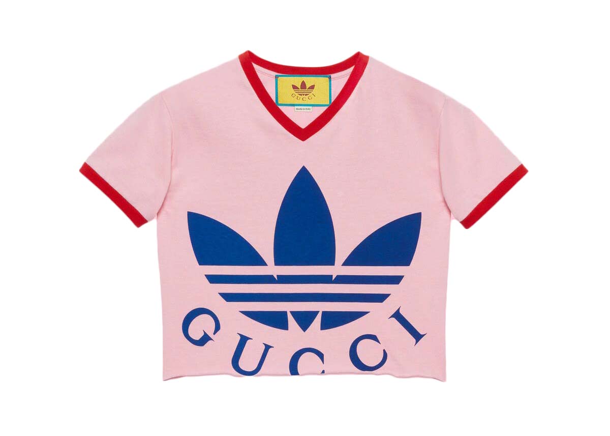 T-shirt Gucci adidas x Cropped T-Shirt Lyserød | ‎693637 XJEB1 5939, 0