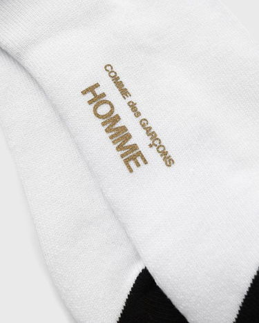 Sokker Comme des Garçons COMME des GARCONS HOMME Logo Socks Hvid | HO-K502-S25-2, 2