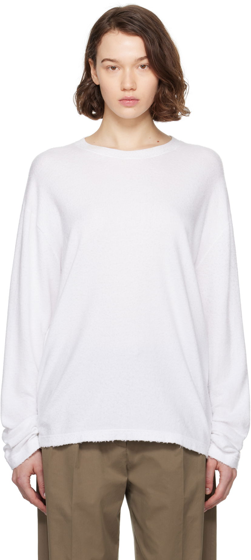 Sweater The Row The Row Kabira Sweatshirt Hvid | 8942-Y916