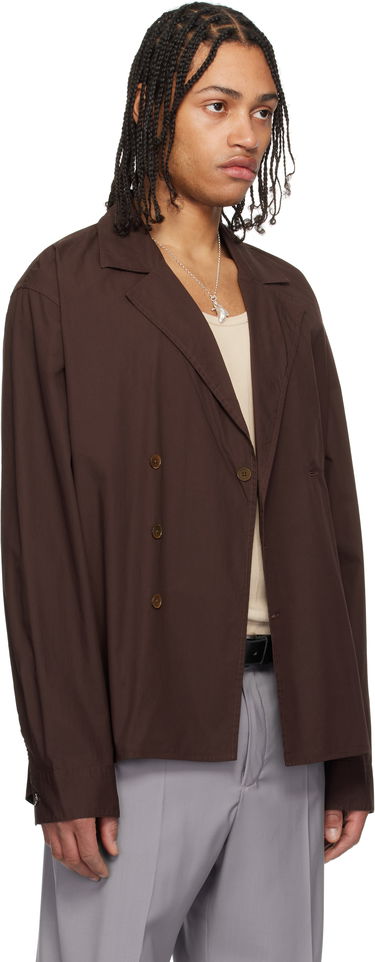 Jakke OUR LEGACY Our Legacy Duo Shirt Jacket Brun | M2252DH, 1
