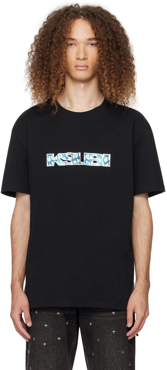 T-shirt Ksubi Portal Biggie T-Shirt Sort | MPS24TE016