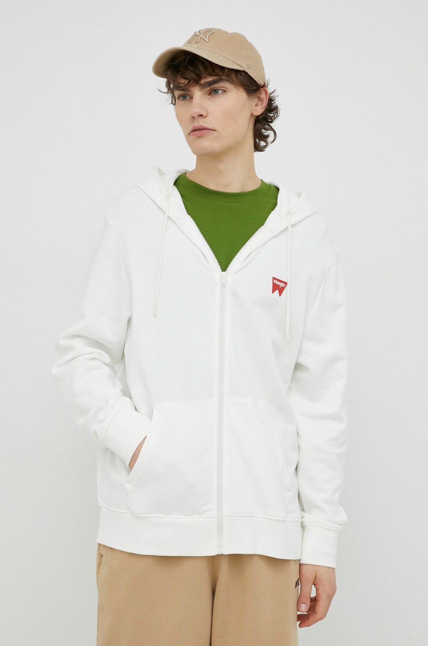 Sweatshirt Wrangler Hoodie Hvid | W664HAW02, 0