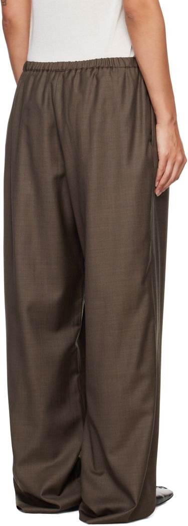 Bukser Loulou de Saison Loulou de Saison Cove Elastic Waisted Trousers Brun | COVE LDS, 2