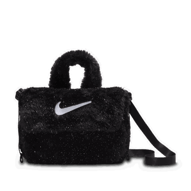 Håndtaske Nike Nike Faux Fur Crossbody Bag (1 l) Sort | FZ1329-010, 1