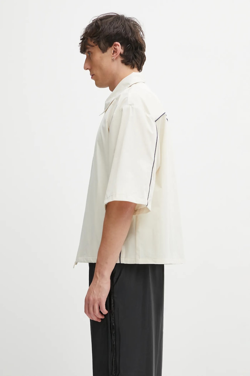 Skjorte Rains Rains x Umbro regular fit collared short sleeve overshirt Beige | 20910.140, 1