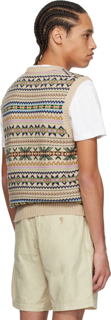 Sweater Polo by Ralph Lauren Polo Ralph Lauren Fair Isle Cotton-Cashmere Vest Beige | 710961781001, 2