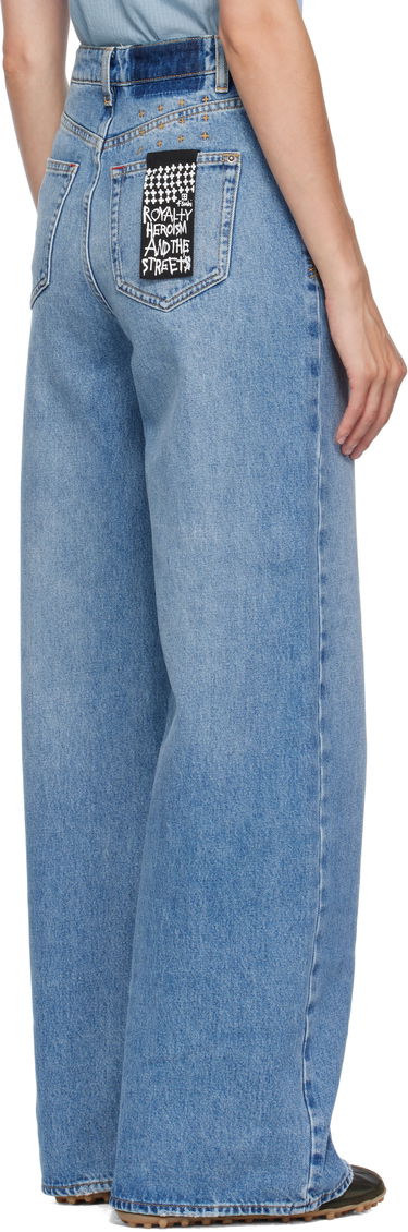 Jeans Ksubi Baggy Strider Horizon Jeans Blå | WFA25DJ024, 2