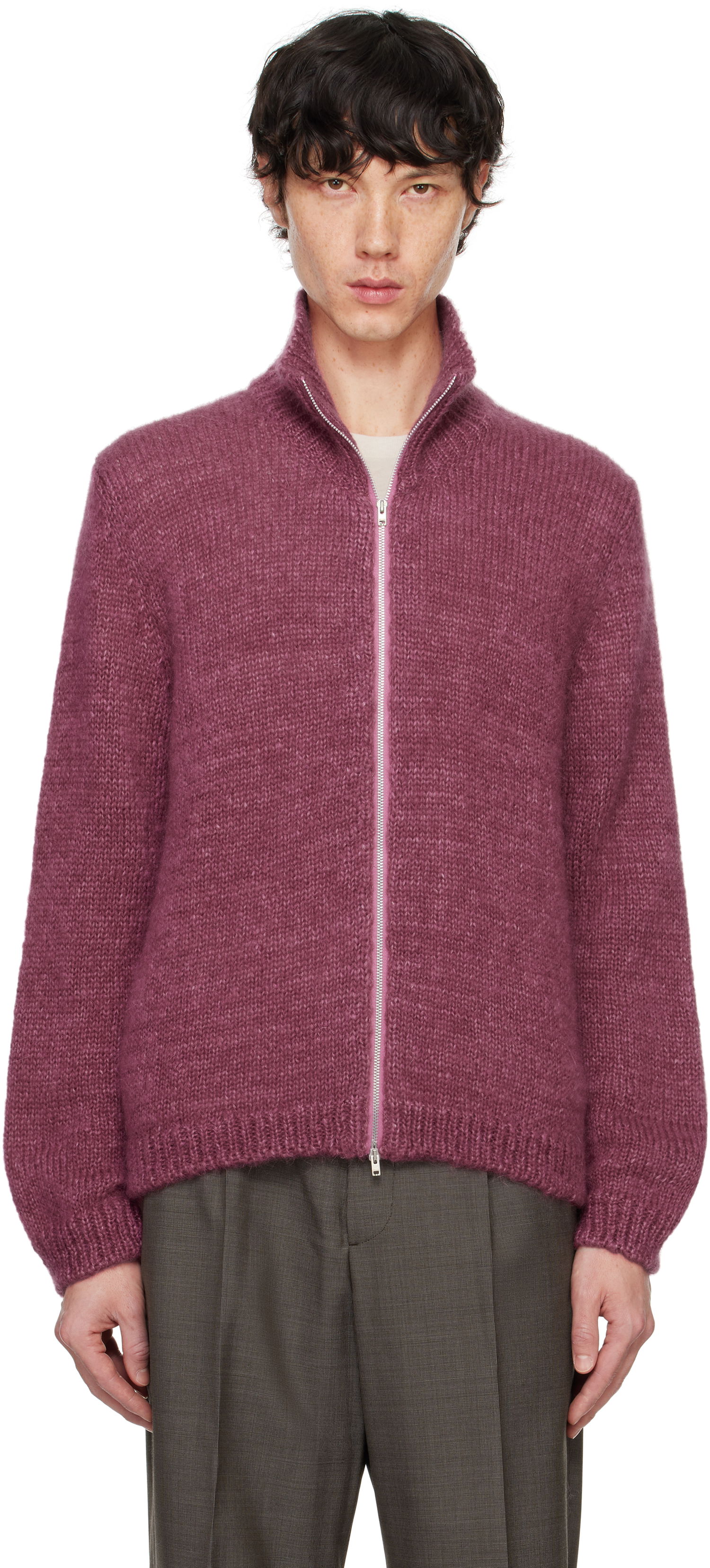 Sweater OUR LEGACY Float Funnel Sweater Bourgogne | M4243FU, 0