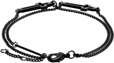 Armbånd DSQUARED2 Dsquared2 Jesus Cross Chain Bracelet Sort | ARM0002_37208163_2124, 1