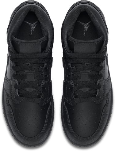 Sneakers og sko Jordan Air Jordan 1 Mid GS "Triple Black" Sort | 554725-091, 3