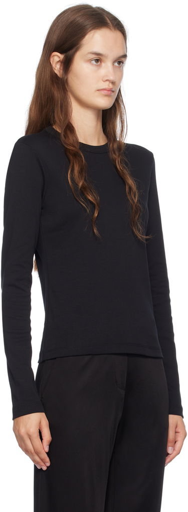 T-shirt Helmut Lang Slim Long Sleeve T-Shirt Sort | O06HW507, 3