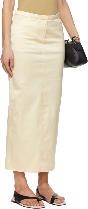 Nederdel TOTEME TOTEME Straight Maxi Skirt Sort | 252-WRB0259-FB0391, 4
