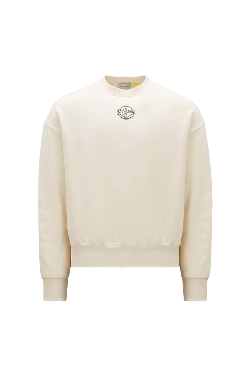 Sweater Moncler Roc Nation by Jay-Z x Logo Sweatshirt Hvid | I209W8G00005809KX038