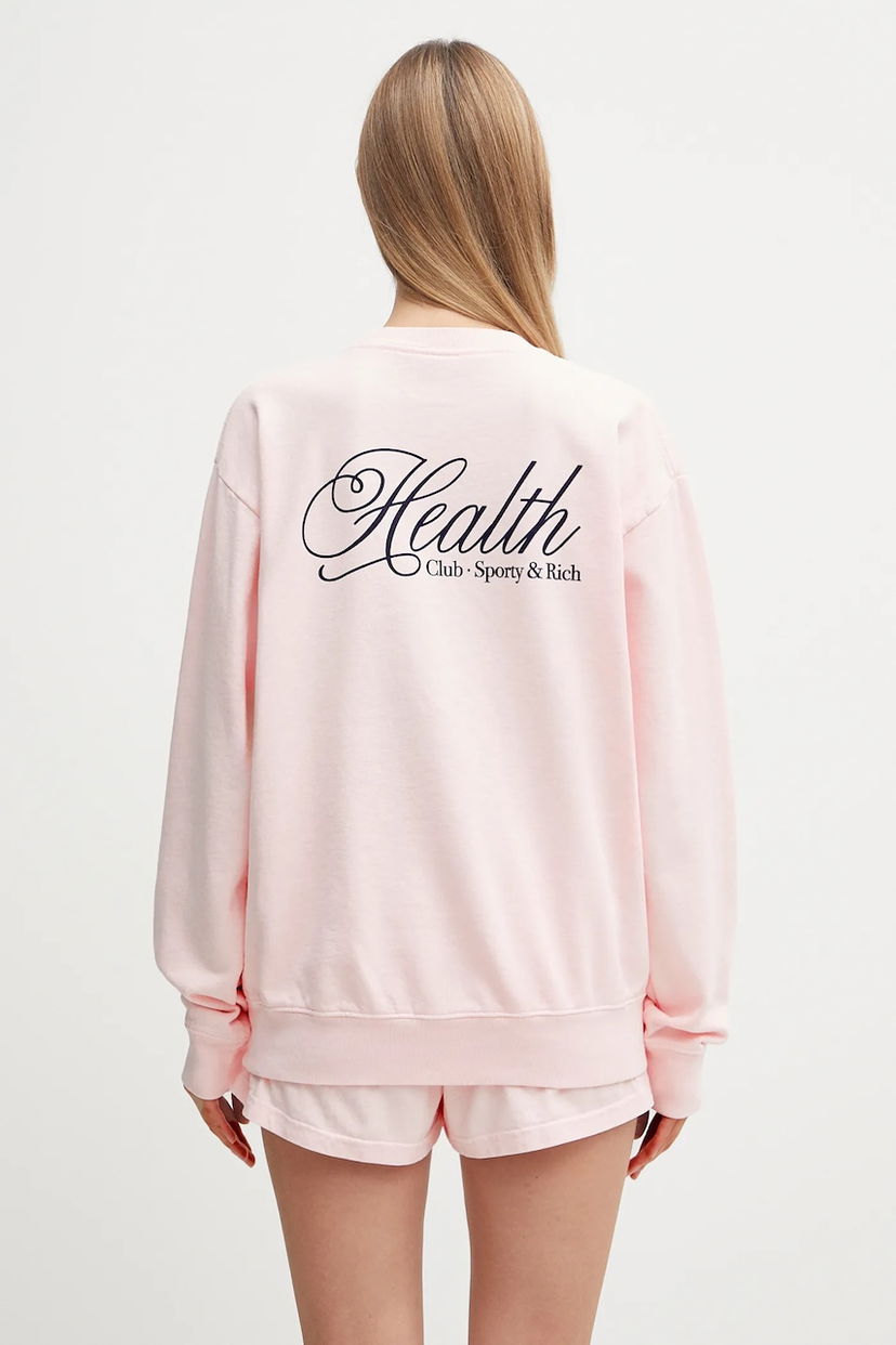 Sweatshirt Sporty & Rich Sporty & Rich Health Script Sweatshirt Lyserød | ST071620078P140
