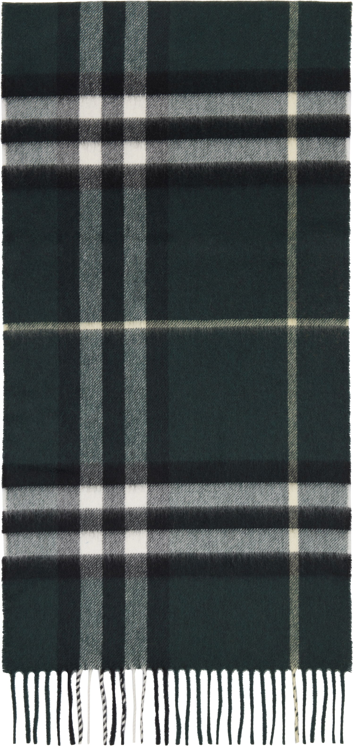 Tørklæde Burberry Check Cashmere Scarf Grøn | 8112629, 0