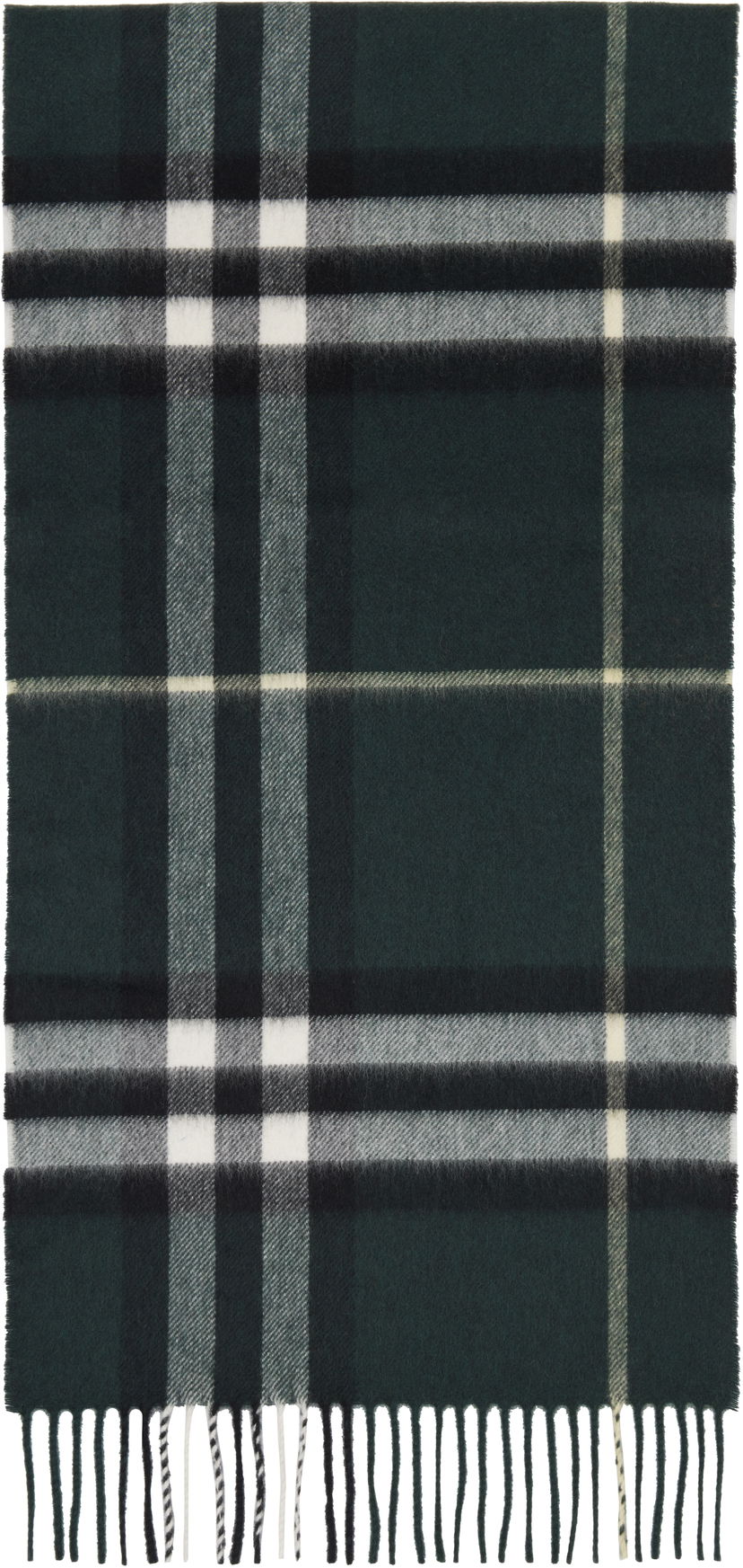 Tørklæde Burberry Check Cashmere Scarf Grøn | 8112629