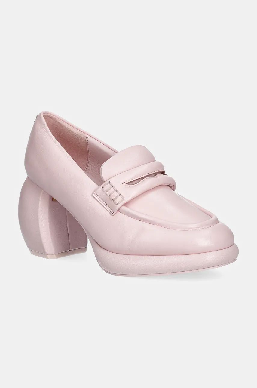Sneakers og sko Clarks Leather Platform Loafers Lyserød | 26180952, 1